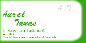 aurel tamas business card