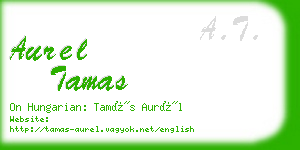 aurel tamas business card